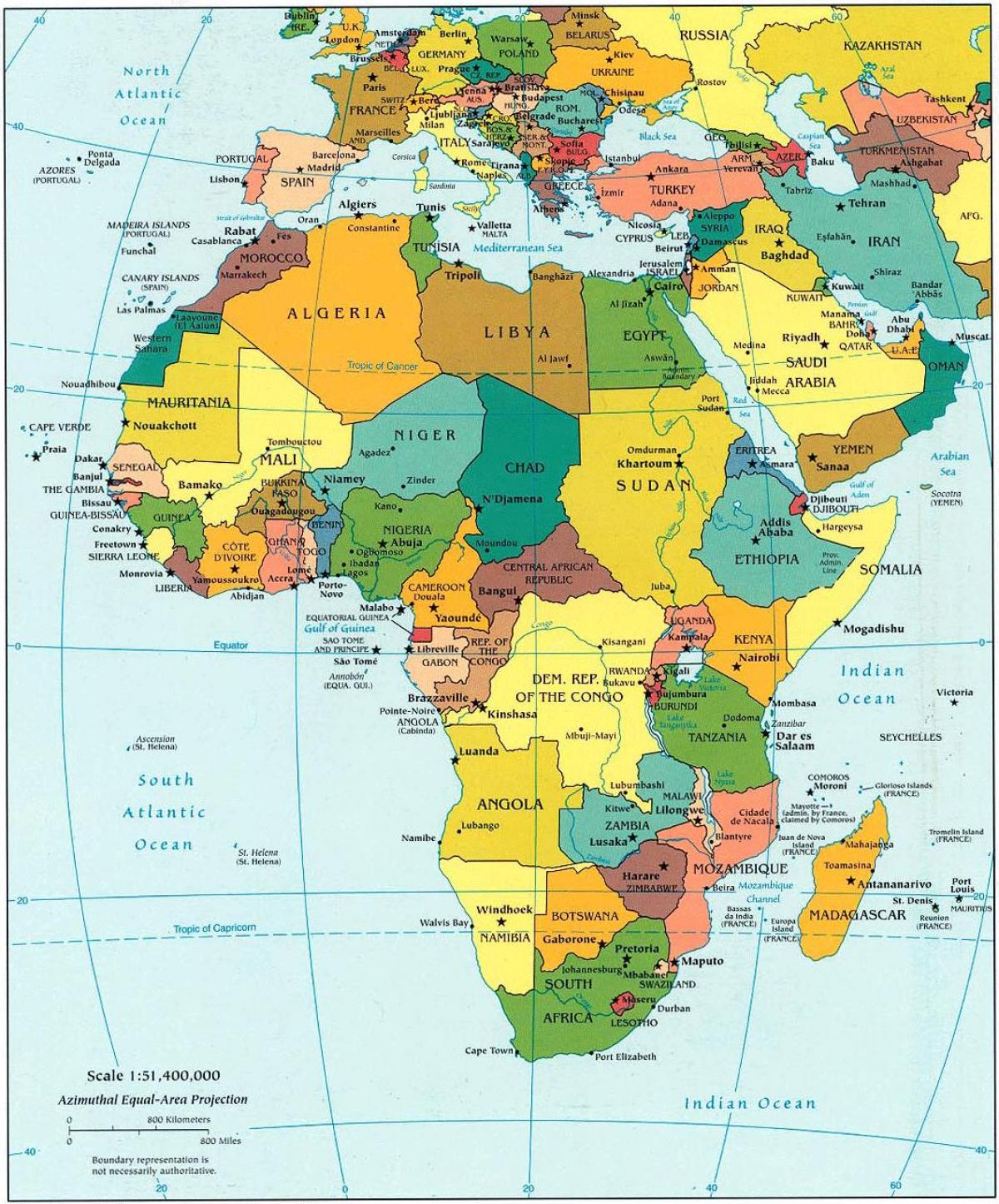 Žemėlapis kataras afrika 