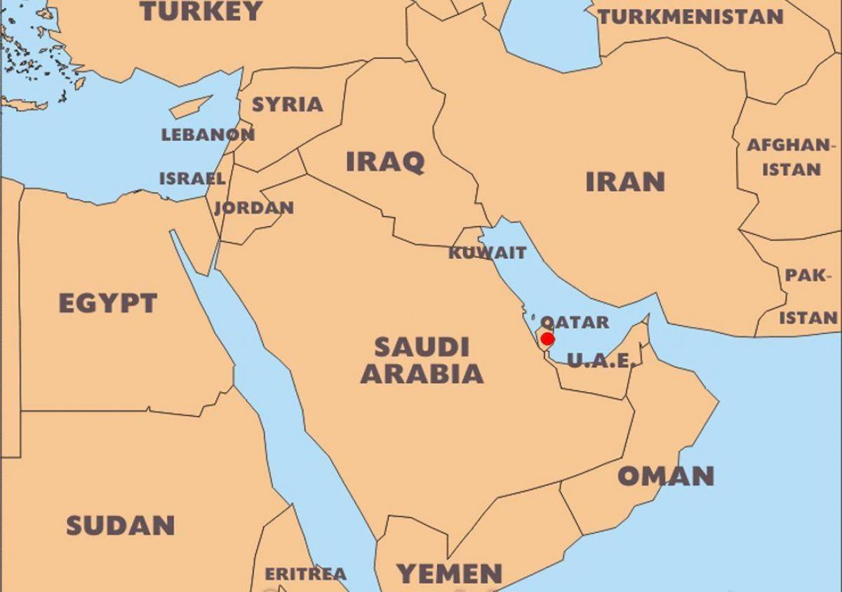 kataras šalies pasaulio žemėlapyje