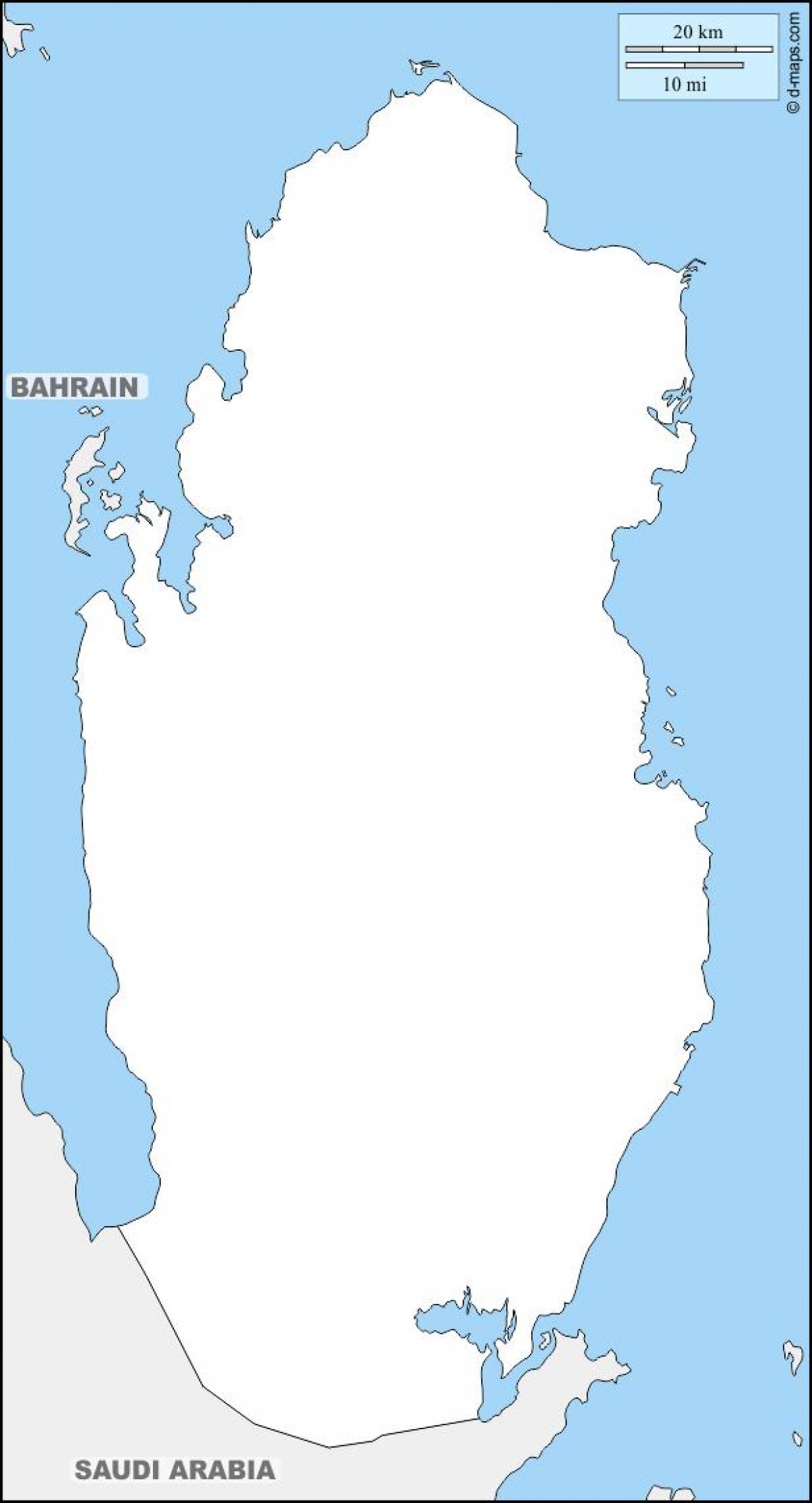 Žemėlapis kataras kontūro