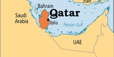 Žemėlapis kataras azijoje