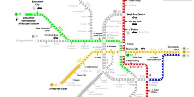 Kataras metro žemėlapis